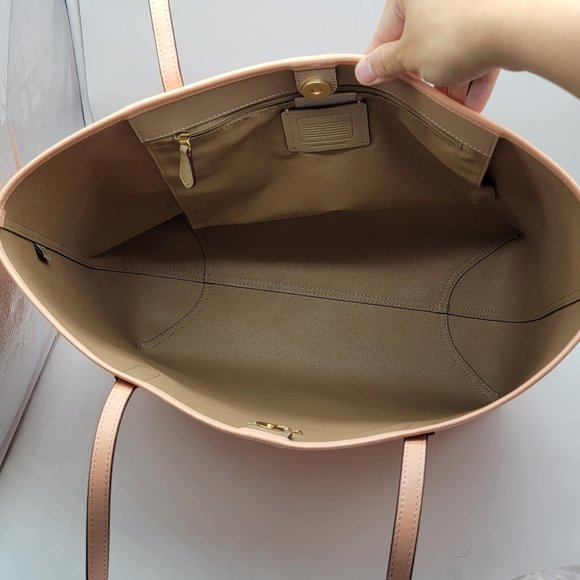 Coach Mystical Floral Print City Tote C8743 Faded Blush Multi - Picture 6 of 8